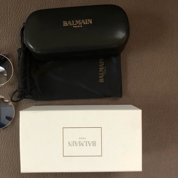 NIB Balmain BL2509 Blue Tortoise CatEye Sunglasses - Picture 6 of 10